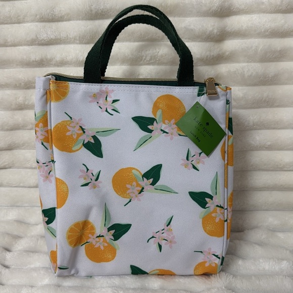 Kate Spade White and Green Floral Lunch Bag - Picture 6 of 6